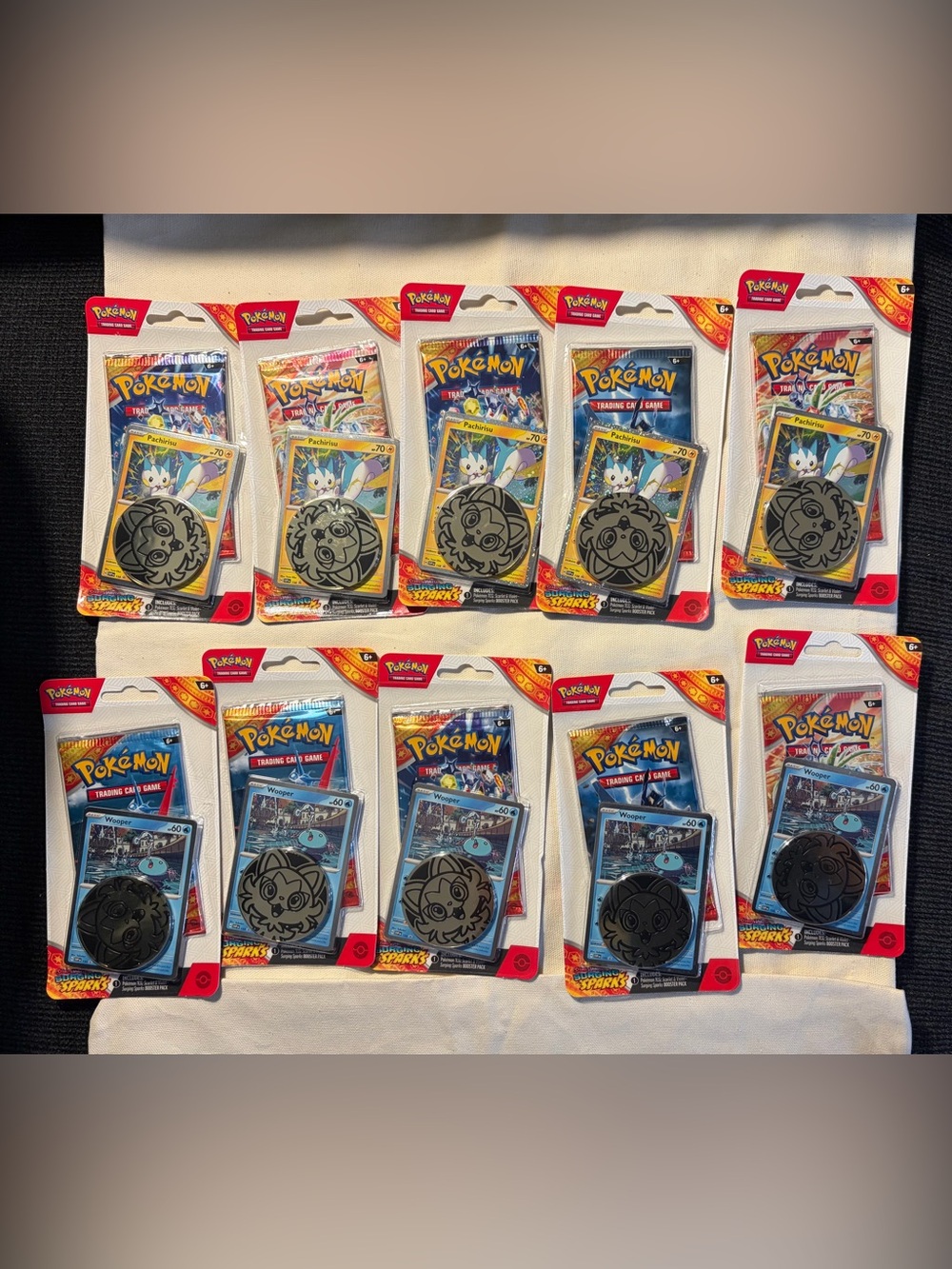 Pokemon Surging Sparks Single Blister bundle of 10